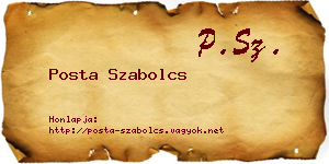 Posta Szabolcs névjegykártya